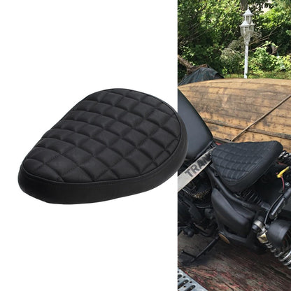 1 CONJUNTO Banco Solo de Couro Retrô para Moto com Suporte de Mola de 3" para Harley Custom Chopper Sportster Bobber Honda Yamaha Kawasaki