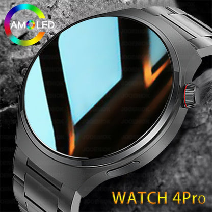 Smartwatch Esportivo Watch 4 Pro Masculino Tela AMOLED HD 360*360 Frequência Cardíaca Chamada Bluetooth IP68 À Prova D'água Música Novo SmartWatch 2025