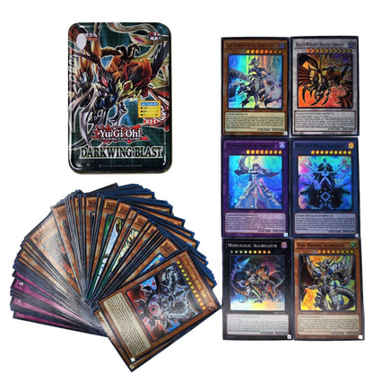 Yu Gi Oh Cards PACK DE DEUS EGÍPCIO Deck de Cartas Inglês TCG Holográfico Dourado Dragão Branco Jogo de Duelo Coleção de Cartas com Caixa de Lata