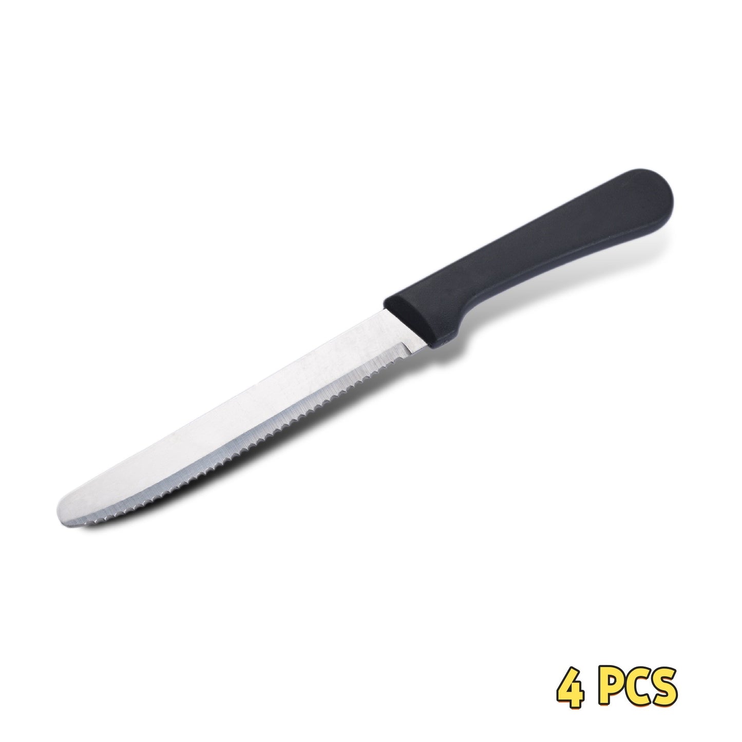 Steak Knives Set Cutlery Set 1~8 Pcs Full Tang Stainless Steel Sharp Serrated Dinner Knives Set Dishwasher Safe For Meat Bread