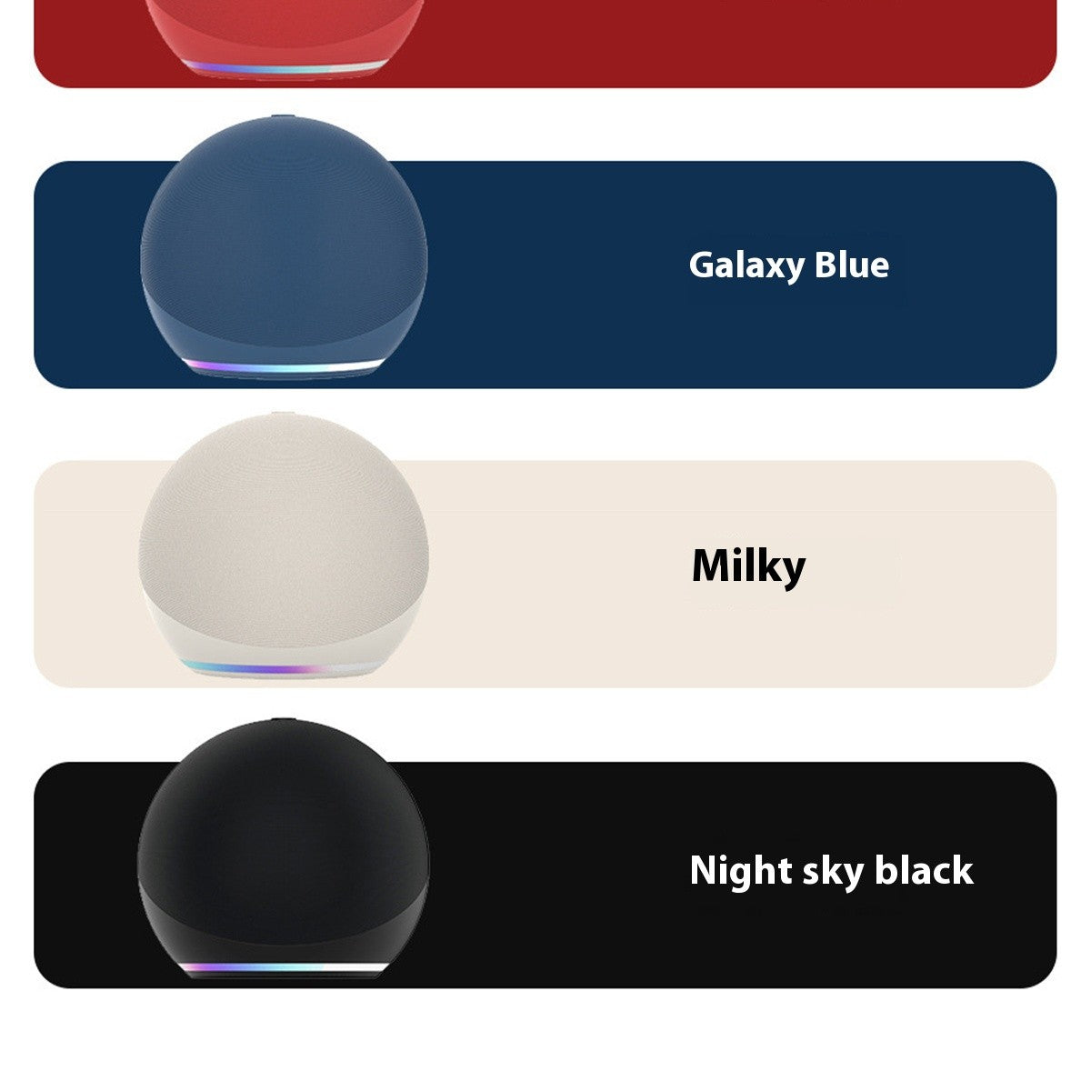 Mini Caixa de Som Bluetooth Portátil Sem Fio com Cancelamento de Ruído Alaxe para Festas, Acampamentos, Luz RGB e Subwoofer para Ambientes Externos