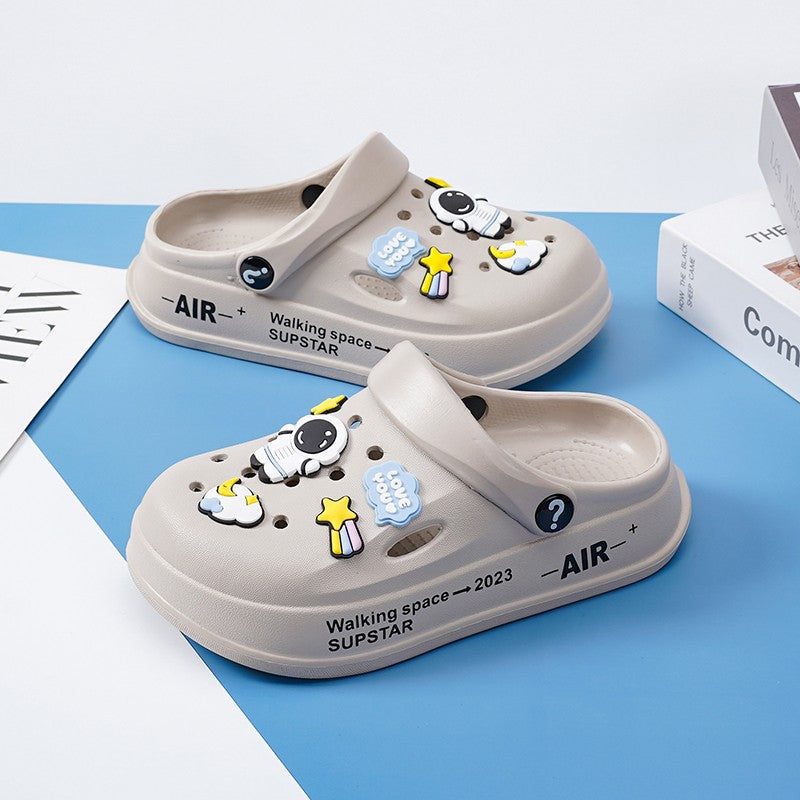 Kids Summer Sandals EVA Design Children Slippers Soft Non Slip Platform Slides Outdoor Garden Shoes High Quality Fashion Shoes