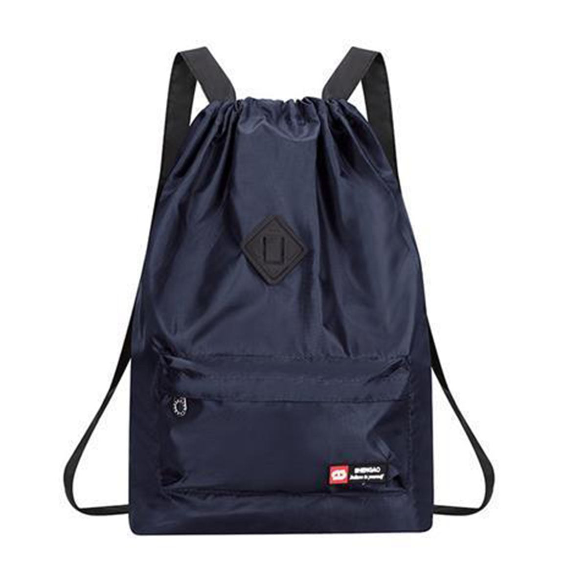 Bolsa feminina de lona Oxford com cordão leve, mochila esportiva de nylon para viagem, bolsa de caminhada versátil de grande capacidade