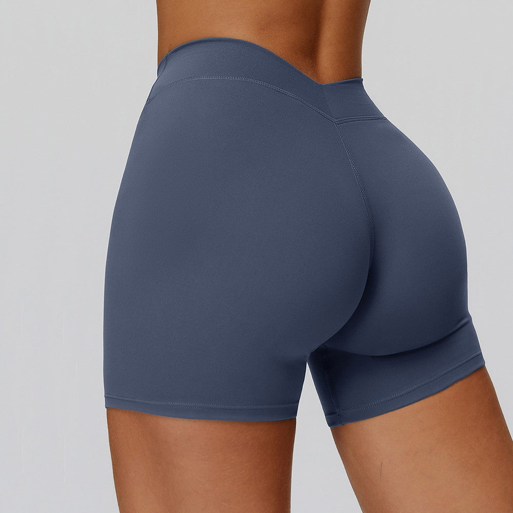 SWELTERING Yoga Shorts High Waist Fitness Cycling Shorts Women Butt Lifting Gym Workout Short Tights Female Running Sport Shorts