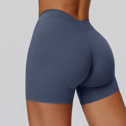 SWELTERING Yoga Shorts High Waist Fitness Cycling Shorts Women Butt Lifting Gym Workout Short Tights Female Running Sport Shorts