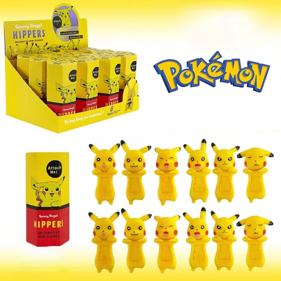 12 PEÇAS Sonny Angel Blind Box Mini Figura Pokémon Série Limitada Anime Bonecos Fofos para Crianças Presente de Aniversário de Natal
