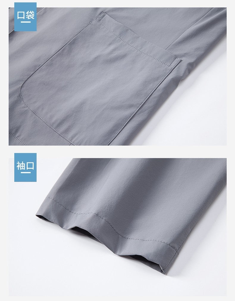 Sun Protection Clothing for Men, Casual Business Wear, Summer Light, Fashionable, Breathable, Sports and Outdoor Ice Silk Blazer