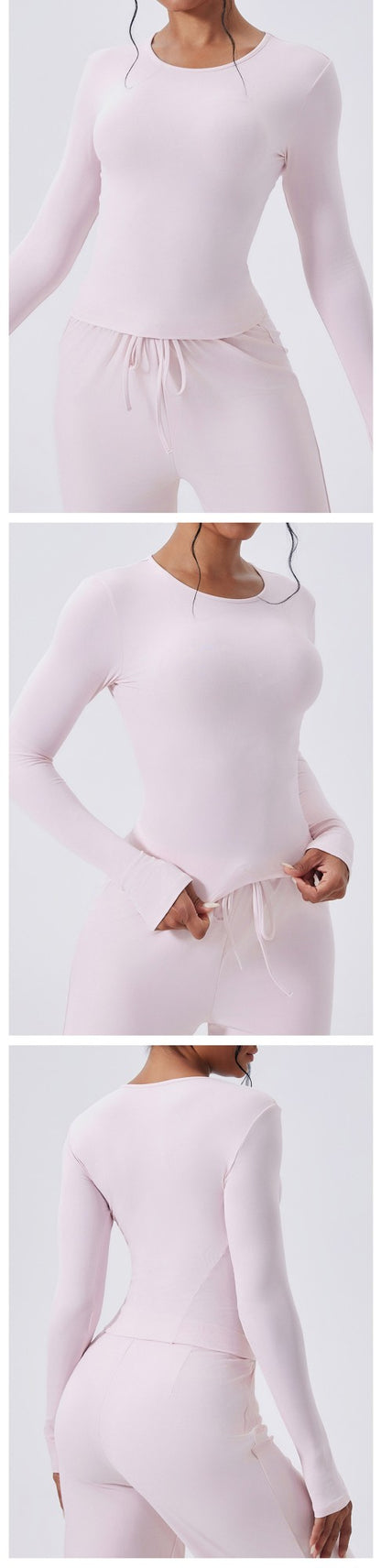 Women Long Sleeve Workout Top Gym Casual Outdoor Top Workout Dry Fit Breathable High Elastic Sports Top Sports Long Sleeved