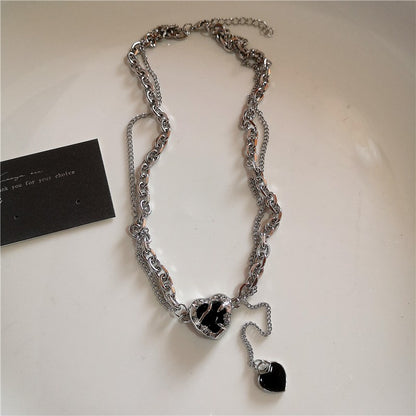 Colar com Pingente de Cruz Gótica Preta e Estrela Y2k Gargantilha Feminina Masculina Charm Grunge Punk Joias da Moda ?Acessórios Harajuku Emo