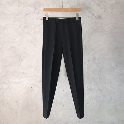 Slim Fit Trousers for Men Tressed Man Suits Pants Cheap Summer 2025 New in Dress Work Wear Elegant Suit Pants Clothes Z107