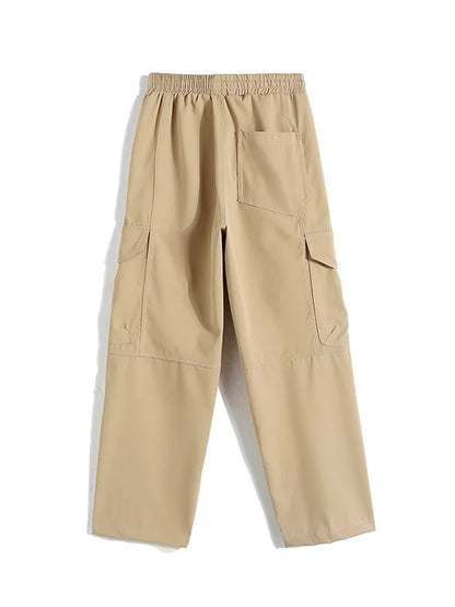 Calça Cargo Casual Masculina Plus Size Secagem Rápida Esportiva ao Ar Livre Impermeável Calça de Trabalho Masculina Streetwear Masculina Esportiva