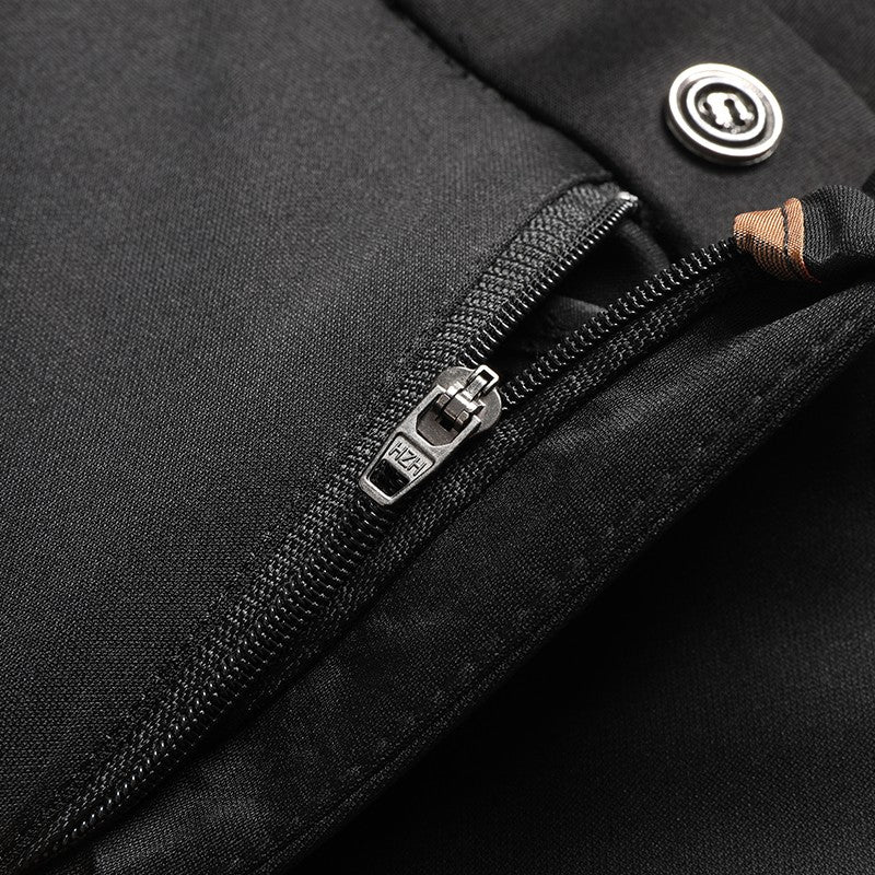 29-42 Men's Summer Pants Thin Straight Stretch Casual Pants with No Trace No Ironing Fabric Silky and Cool Feeling