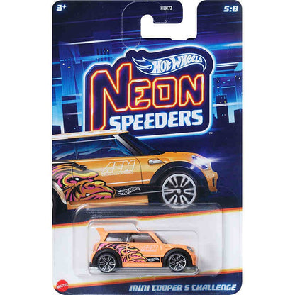 Hot Wheels Neon Speeders Series 8 Diecast Car Set 1/64 Scale Models Mazda RX-7 Datsun 510 B C D HLH72 Collectible Toy Xmas Gifts