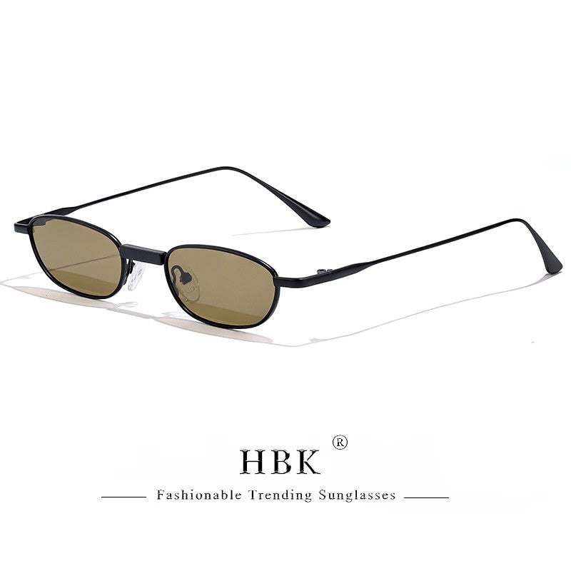 Óculos de Sol HBK New Retrô Polarizados Masculino Armação Pequena Lentes Tac Óculos de Sol Punk Feminino Pesca Óculos de Festa ao Ar Livre