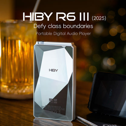 HiBy R6III 2025 / R6 Geração 3 Reprodutor de Música MP3 Android 12 DAC USB HIFI WiFi Bluetooth 5.0 CS43198 *4 MQA16x DSD512 PCM768 4500mAh