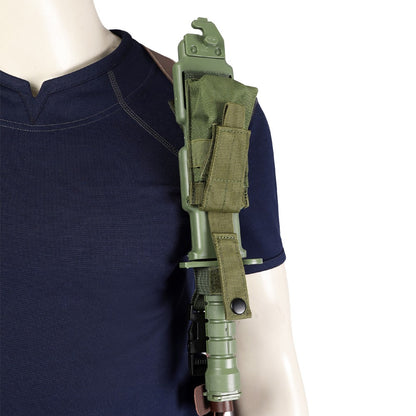 Carnival Game Leon Kennedy Costume RE Accessories Utility Belt With Bags Hero  Cosplay T-Shirt Officer Armpit Holster Halloween
