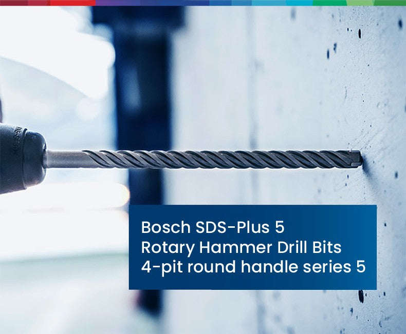 Conjuntos de Brocas Bosch SDS Plus para Martelete para Concreto Diâmetro 6-12mm Cabo Redondo Acessórios para Martelete Perfurador