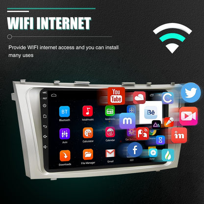 9" Android 14 Car Radio Multimedia Video Player 2 Din For Toyota Camry 2006 2007 2008 2009 2010 2011 GPS Navi Head Unit Carplay