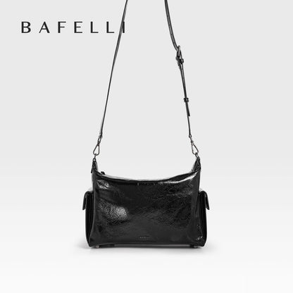 BAFELLI 2025 NEW WOMEN'S CASUAL TOTE BAG UNISEX LARGE SHOULDER GENUINE LEATHER DESIGNER LUXURY BRAND CROSSBODY BAGS FASHION