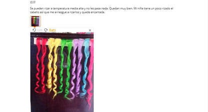 Alileader Aplique de Cabelo Extensão com Clip 57 Cores Ombre Liso Extensão de Cabelo com Clip em Apliques Peças de Cabelo de Fibra de Alta Temperatura