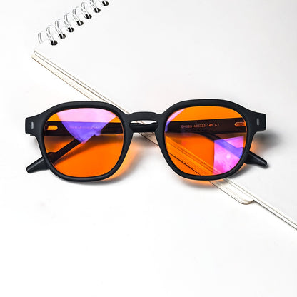 SHINU sleep better red lenses blue light filter glasses for men orange eyepieces gaming glasses Sleep aid glasses man customized