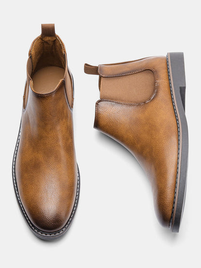 40~46 Botas Masculinas Chelsea Boots Marca Retrô Confortável Moda Masculina