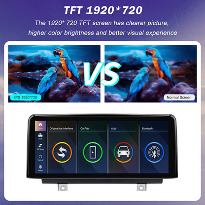 Tela de toque multimídia 1920*720 para BMW Série 1/2/3/4 F20/F21/F22/F30/F31/F33/F34/F36, sistema Android Auto NBT com Carplay sem fio