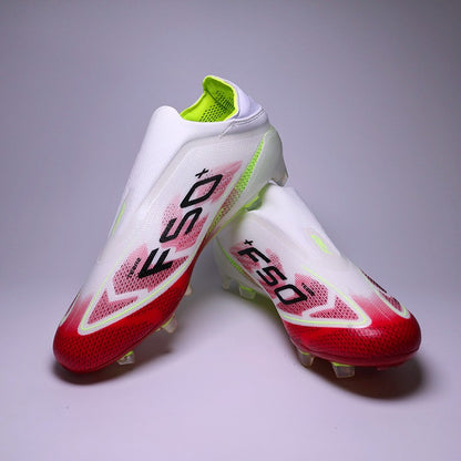 SLIP-ON Mens Soccer Shoes Non-Slip Turf Soccer Cleats for Youth  Without-Lace TF/FG Training Football Boots Chuteira Campo 35-45