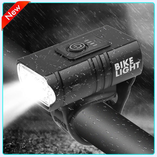 T6 LED Bicycle Light 10W 800LM USB Rechargeable Power Display MTB Mountain Road Bike Front Lamp Flashlight Cycling Equipment