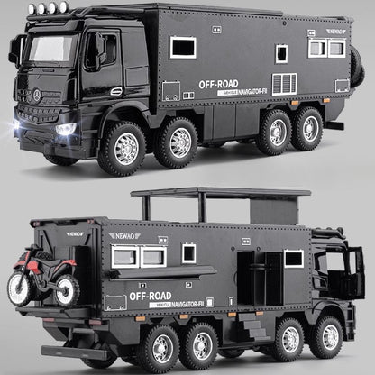 1:24 NOMADISM Raptor F150 RV Liga Modelo de Carro de Brinquedo Metal Diecast Miniatura Veículos Off Road Modelos Som Luz Brinquedos Para Crianças Presentes