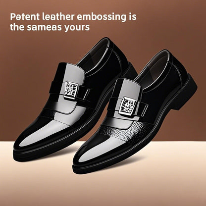 Leather Shoes for Men Wedding Formal Oxfords Business Casual Office Work Shoes for Men Classic Luxury Pointy Men's Dress Shoes