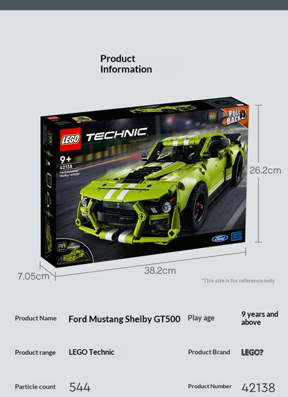 LEGO Building Blocks Mechanical Series 42138 Ford Mustang Splicing Block Toy Children's Toy Gift