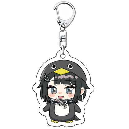 Funny Keychain Keyboard Keychain Press Button Keyring Make Sound Keyrings Goo Goo Gaga Hanging Pendant for Bag