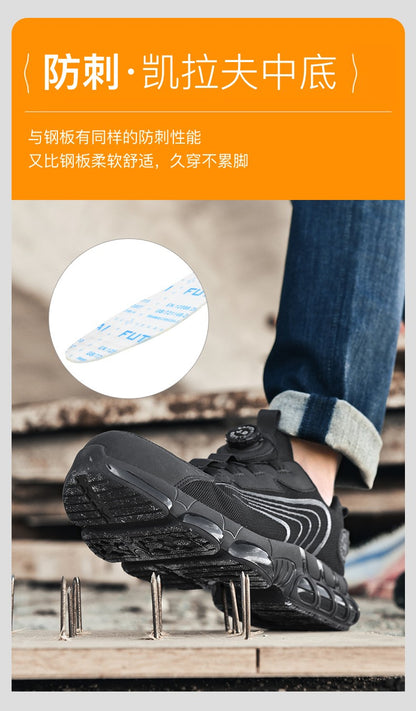 Men's Military Tactical Boots Army Boots Men Side Zipper Military Boots Men Anti-Slip Ankle Boots Work Safety Shoes Hiking Shoe