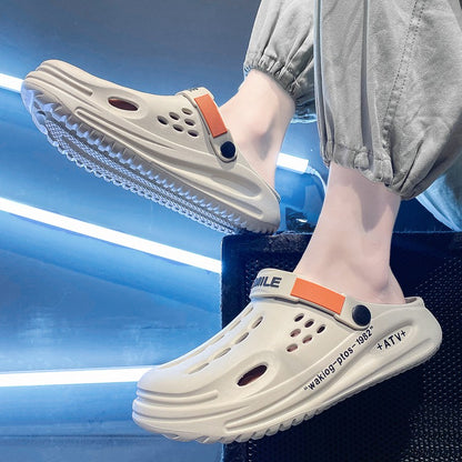 Big Size 47 Fashion Men Beach Sandals Outdoor Clogs Comfortable Indoor Slippers Trend Men Casual Shoes Home Garden Shoes Sandals