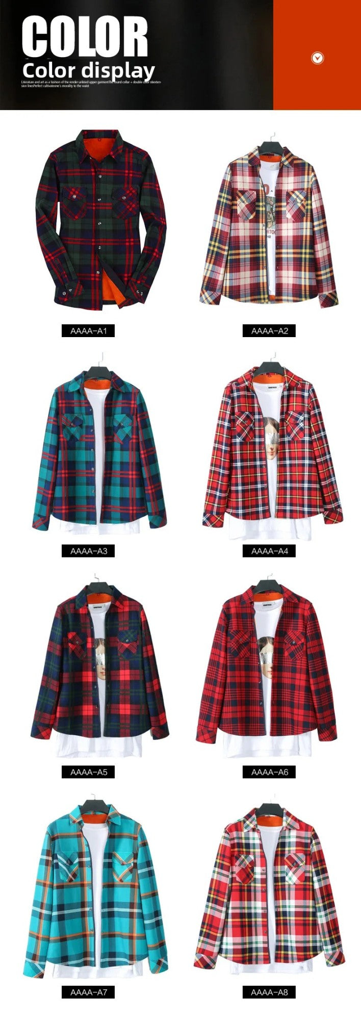 Thickened Fleece Women's Casual Shirt Korean Style All-Match Slim Fit Warm Plaid Elastic Large Size Button down Coat