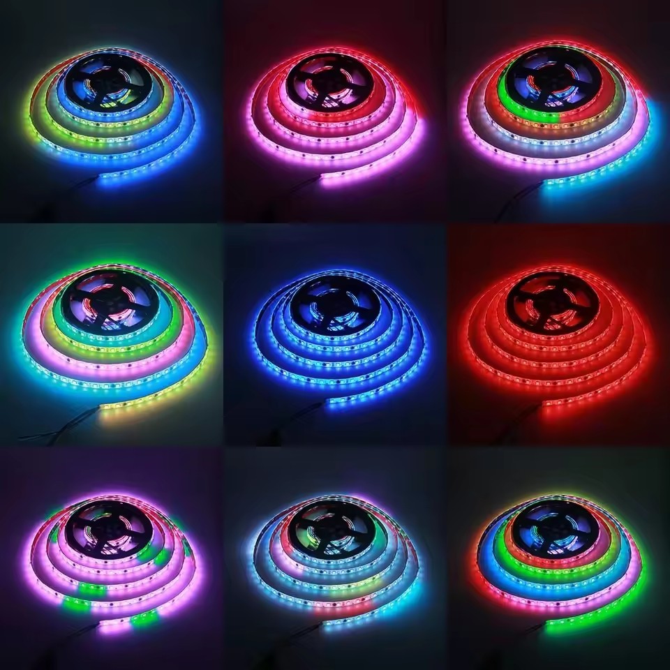Ws2812B Rgbic Led Strip Light 5V Usb Wall Room Rgb String Tape Remote App Bluetooth Control 1-30M Adressable Ribbon Lamp Diode