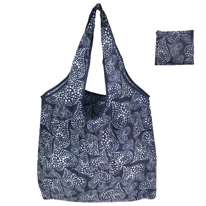 Foldable Floral Printed Casual Tote Female Handbags Single Shoulder Shopping Bags Daily Use Environment Protection Beach Bag