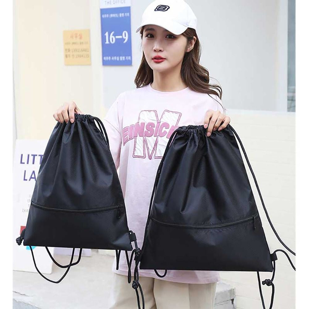 1Pc Foldable Waterproof Gym Bag Fitness Backpack Drawstring Shop Pocket Hiking Camping Beach Swimming Men Women Sports Bags