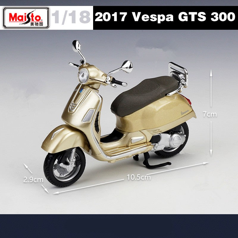 Maisto 1:18 Vespa GT300 Moto de Liga Simulação Diecast Metal Modelo Clássico de Moto Coleção Brinquedo Infantil Presente