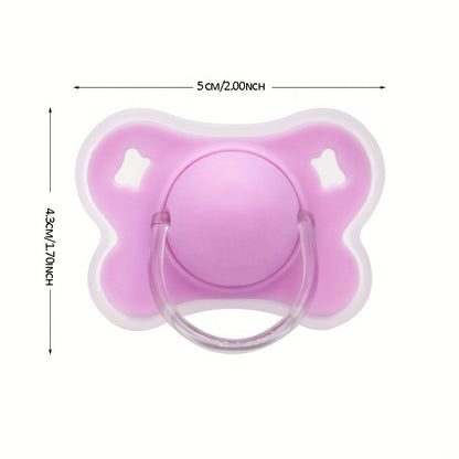 4-Color Silicone Baby Pacifier with Thumb & Round Nipple,Daily Use Flower Design Soother Pacifier with Cover for Kids