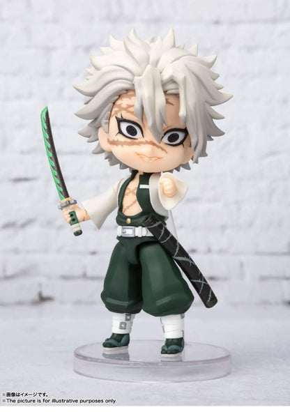 Em Estoque Original Bandai Figuarts Mini Demon Slayer Blade Fornalha Porta Anime Figura Q Versão Bonito Modelo Brinquedos