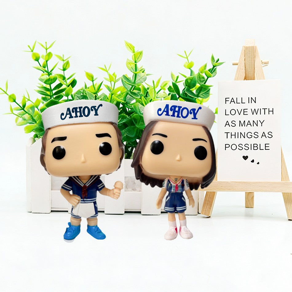 Anime Strangers Things Boneco Jane Ives/Will Byers/Mike Wheeler Boneco de Ação Cosplay Vinil Enfeite Bonecos Brinquedo Presente de Ano Novo