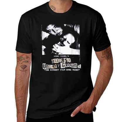 August Underground (2001) America Horro T-Shirt t shirt man plain t shirts for man pack cotton T-Shirt