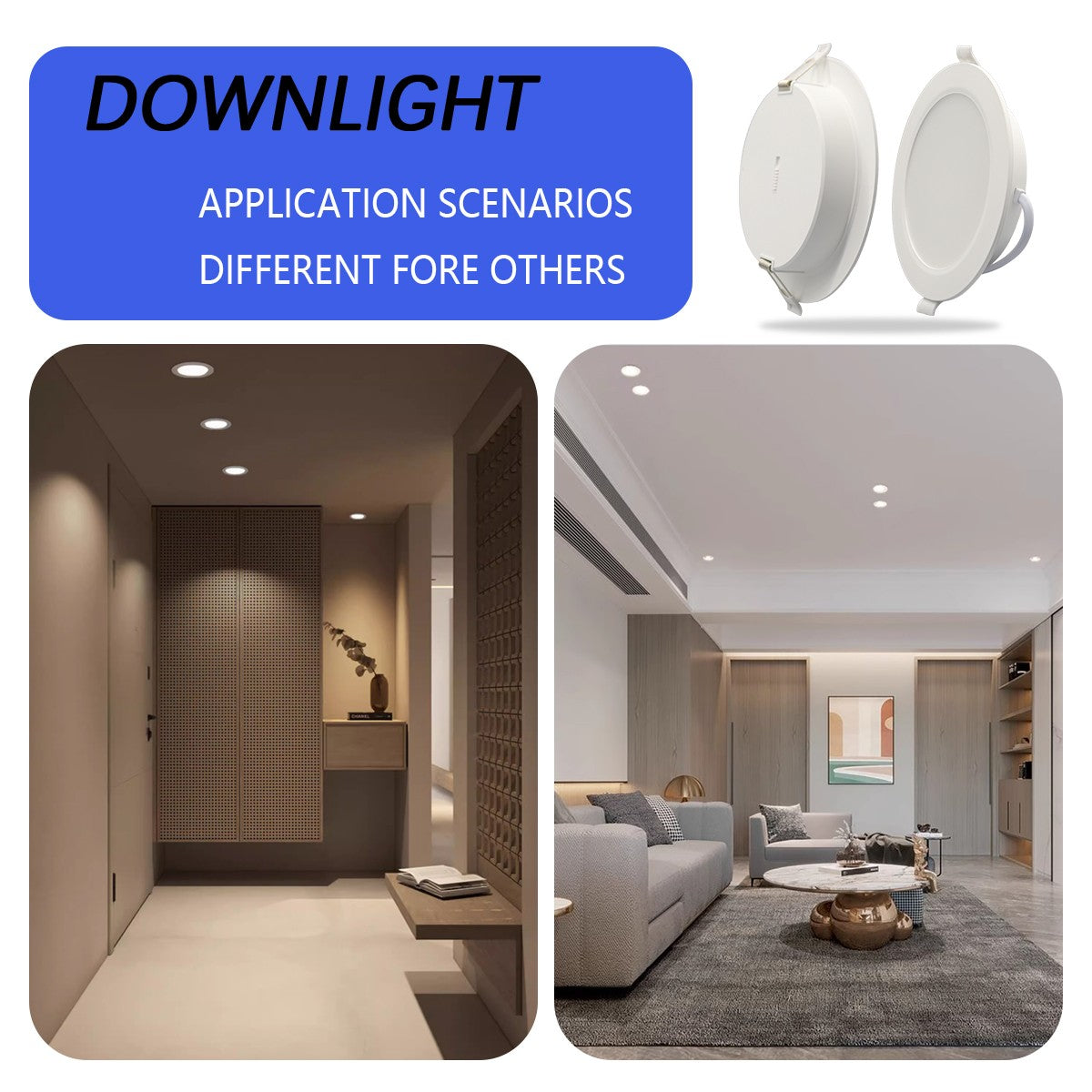 1-10pcs LED Change color 3 CCT 3000K 4000K 6000K LED Ceiling Spotlight embedded light 7W AC 110V 220V Adjust 90° lighting Spot