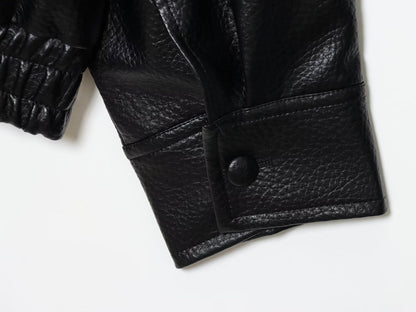 2025 autumn new women's casual fashion simple long sleeved faux leather long sleeved stand up collar leather jacket