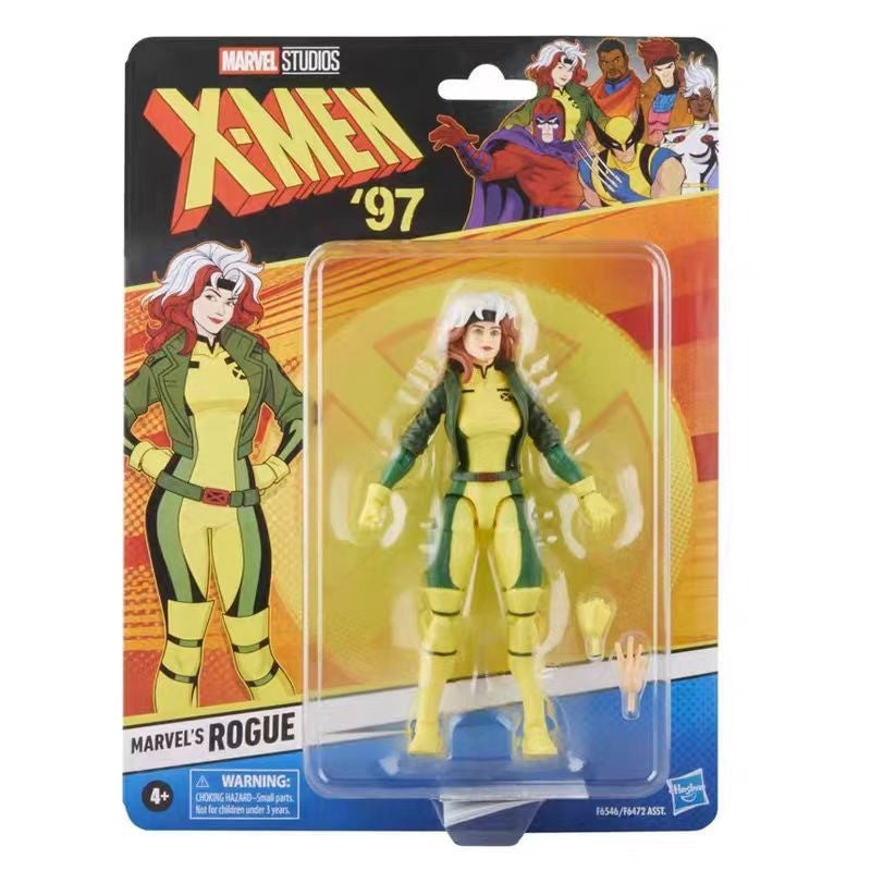 Hasbro Original Genuine Marvel Legend X-Men 97 Hanging Card Wolverine Rogue Cyclops Action Figure Toys for Boys Girls Gift