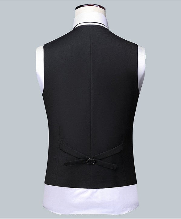Men's Solid Color Business Suit 2025 High Quality Fashion Banquet Wedding Trend Groom Best Man Single 3/2/1