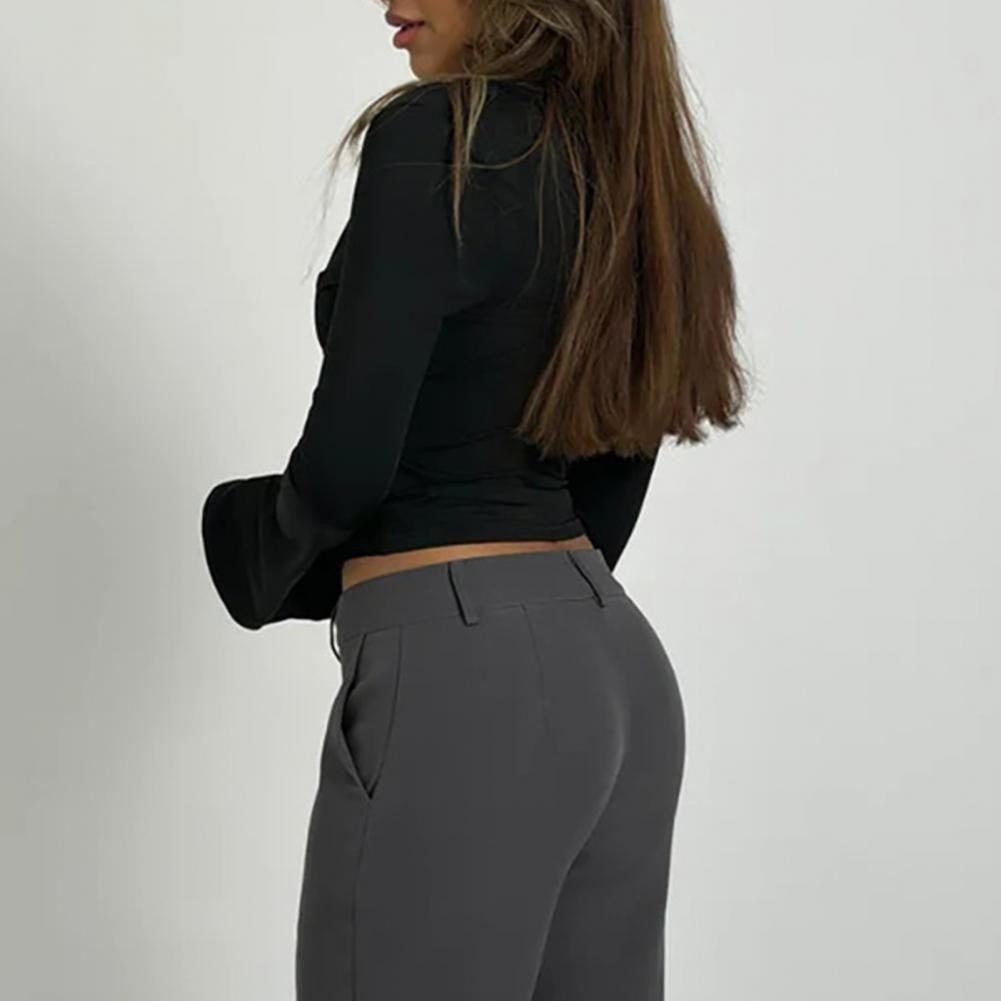 Women's Blouses Sexy Lace Deep V Neck Long Bell Sleeves Top Slim Fit Low Cut Sheer Mesh Shirt For Spring Fall Women's Clothing