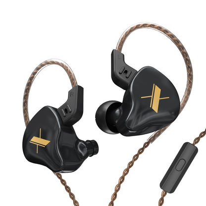 KZ EDX Wired Headset In-Ear Monitor Earbuds Earphones Detachable Cable Sport Game Noice Cancelling Headphone With Microphone